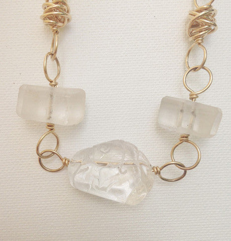 twizzle crystal necklace